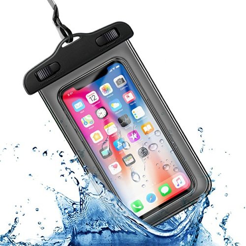 FozTech - Universal Waterproof Phone Pouch for Swimming, Dry Bag Lanyard Mobile Phone Case - Black - WaterproofPouch - FozTech Official Store