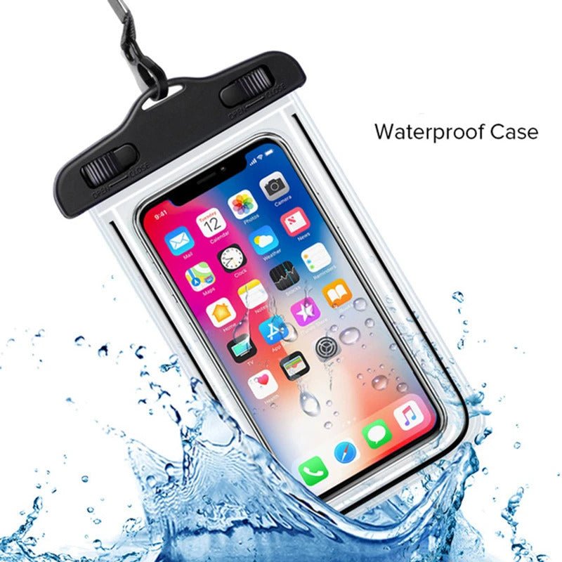 FozTech - Universal Waterproof Phone Pouch for Swimming, Dry Bag Lanyard Mobile Phone Case - Clear - WaterproofPouch - FozTech Official Store