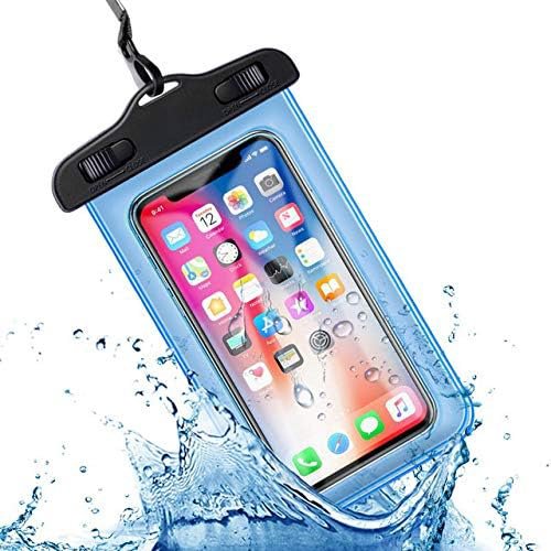 FozTech - Universal Waterproof Phone Pouch for Swimming, Dry Bag Lanyard Mobile Phone Case - Dark Blue - WaterproofPouch - FozTech Official Store
