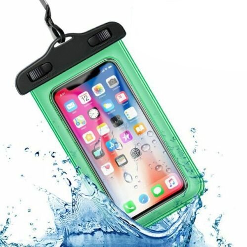 FozTech - Universal Waterproof Phone Pouch for Swimming, Dry Bag Lanyard Mobile Phone Case - Green - WaterproofPouch - FozTech Official Store