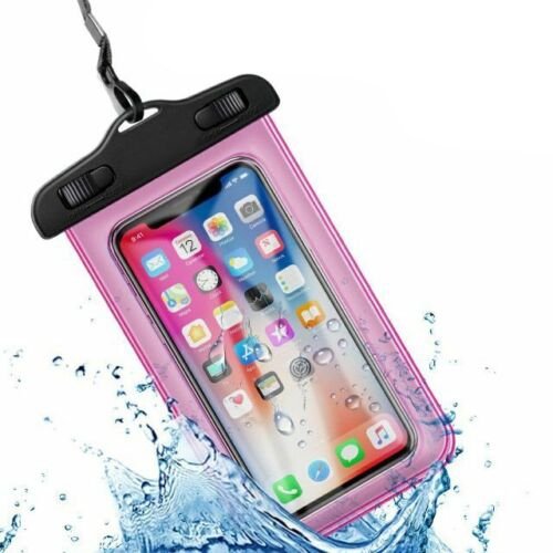 FozTech - Universal Waterproof Phone Pouch for Swimming, Dry Bag Lanyard Mobile Phone Case - Pink - WaterproofPouch - FozTech Official Store